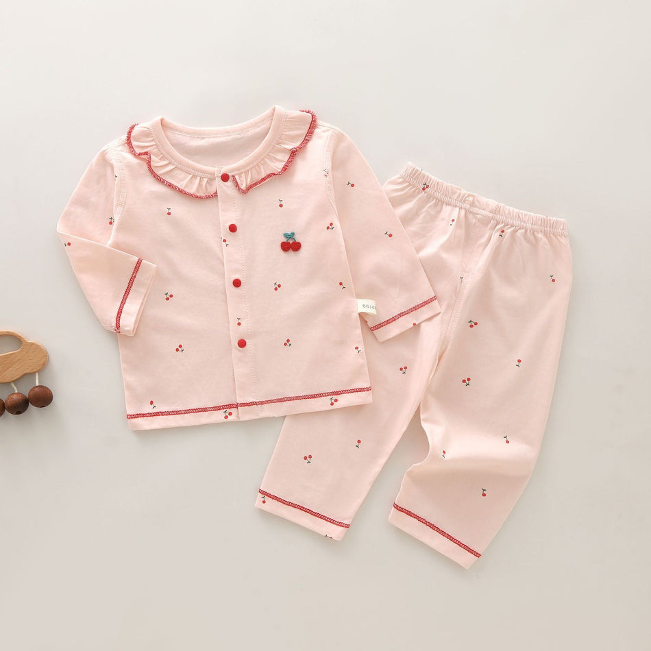 STOCK-Baby Girl's Two-Piece Cotton Pajamas – Summer