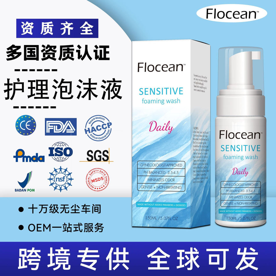 Flocean Feminine Care Foam Gentle Deodorant Wash