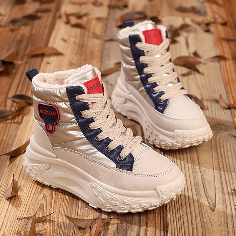 2026 Warm Thick Sole Snow Boots for Women – Fleece