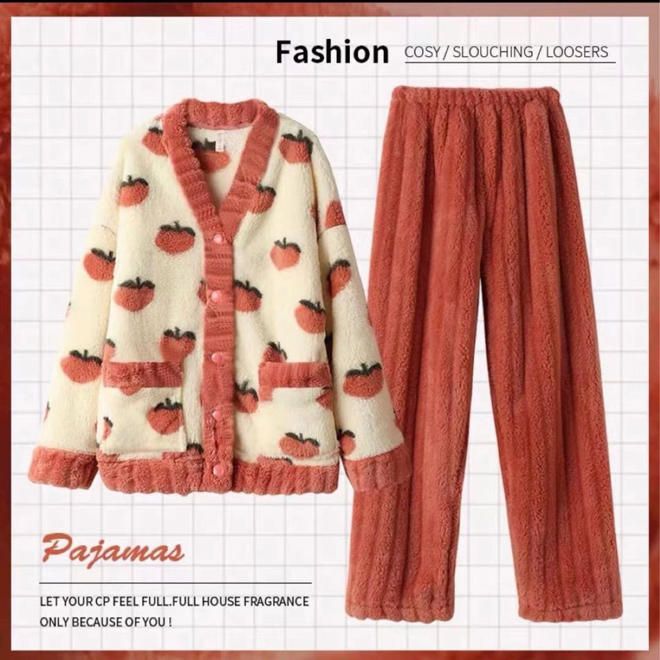 INSTOCK-Women's Coral Velvet Pajamas