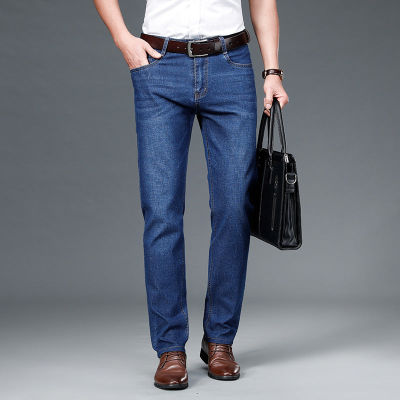 STOCK-Men’s Fleece-Lined Thick Winter Jeans 2025