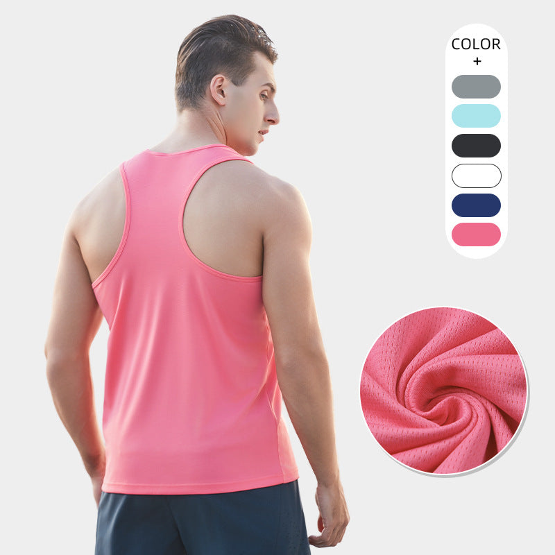 Men’s Marathon Running Quick-Dry Breathable Fitness Mesh Vest