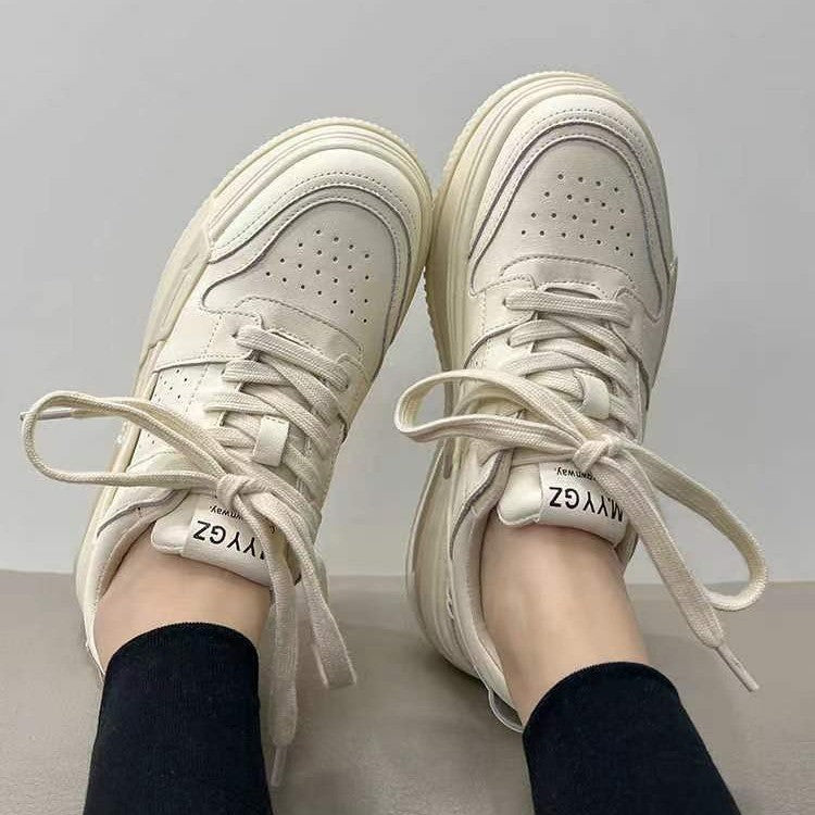 Thick-Soled Canvas Sneakers for Women – Casual Comfort