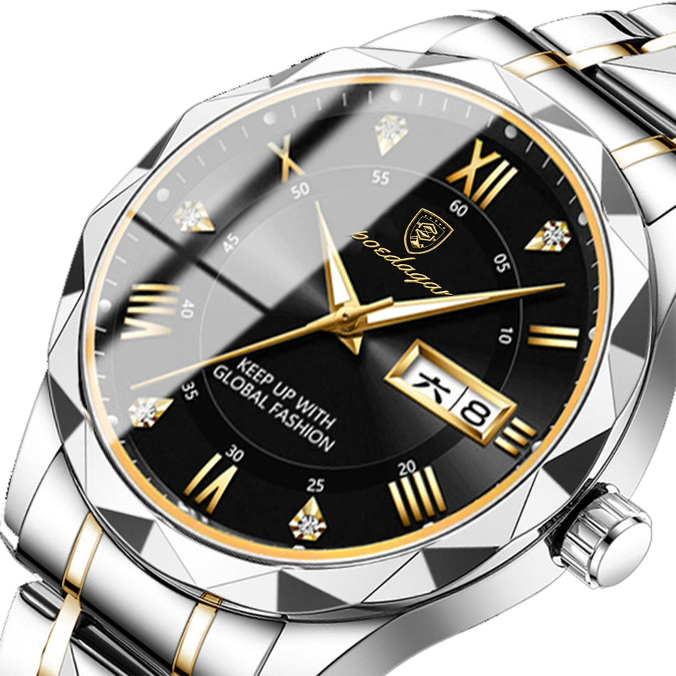 Men’s Quartz Luminous Waterproof Dual Calendar Watch