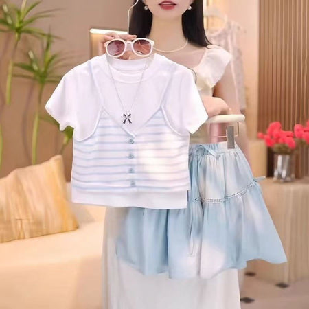 Girls Princess T-Shirt & Skirt Summer Set – Baby & Children's Outfits – Image 6