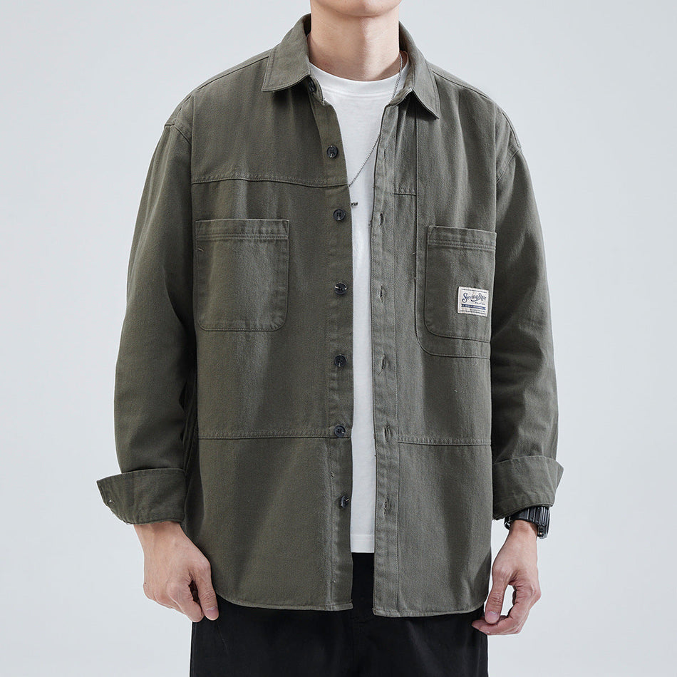 Men’s Hansca Japanese-Style Loose Workwear Overshirt