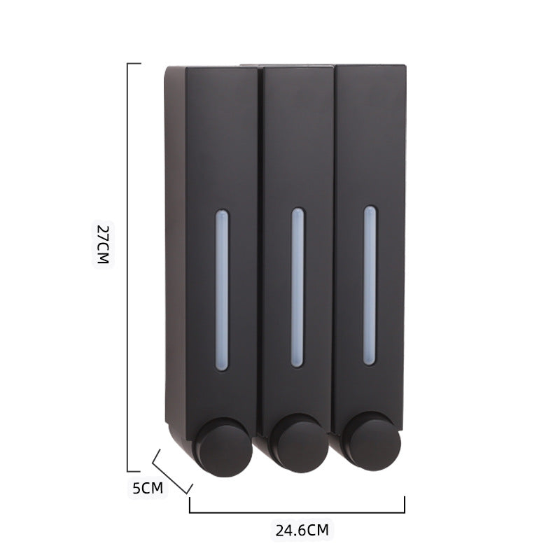 Punch-Free Wall-Mounted Multi-Head Soap Dispenser
