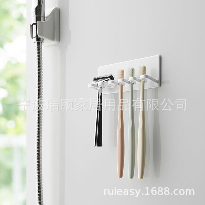 Yamazaki Metal Wall-Mounted Toothbrush Holder Punch-Free