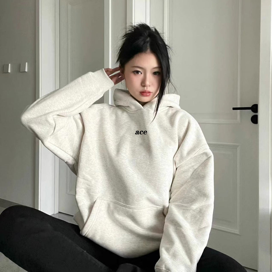 Gray Hooded Sweatshirt