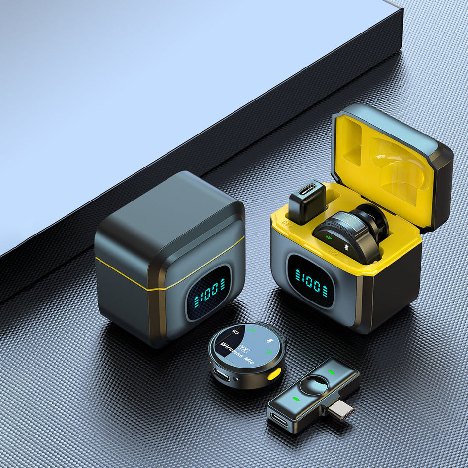 J5 Wireless Collar Mic – Magnetic Button, Noise Reduction, Full