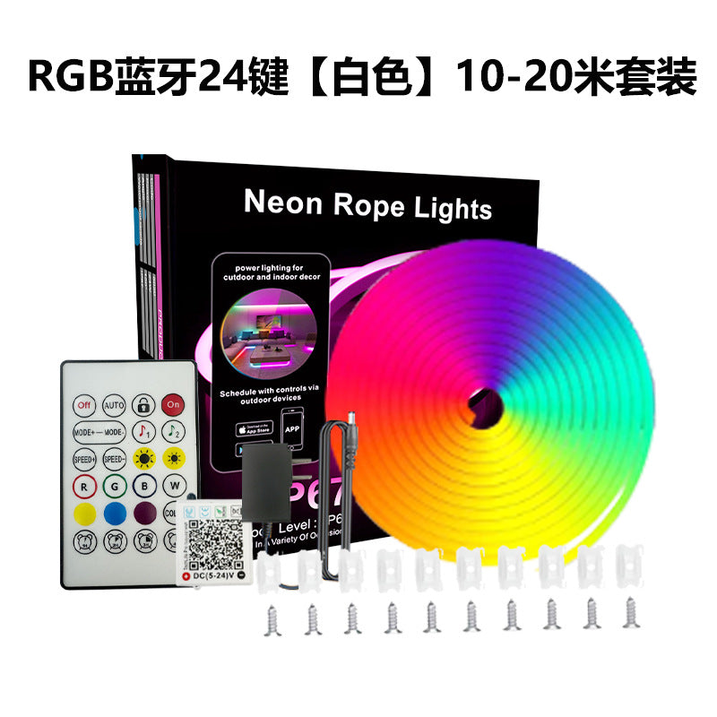 RGB Bluetooth Neon LED Strip Light 30M Voice Control