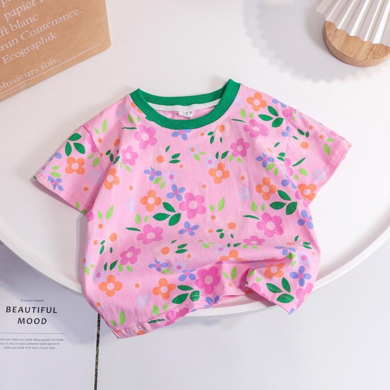 Girls 3D Flower Cotton T-Shirt – Cute Summer Top – T-Shirts – Image 10