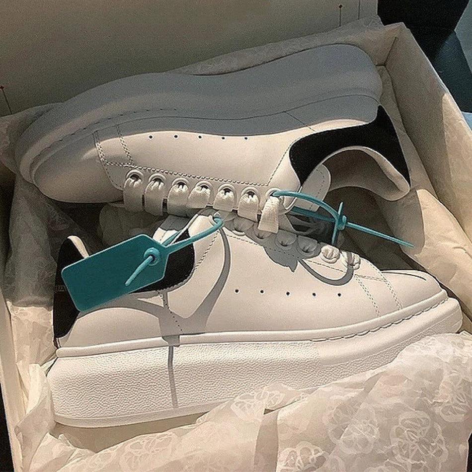 STOCK-Thick-Soled White Sneakers for Couples
