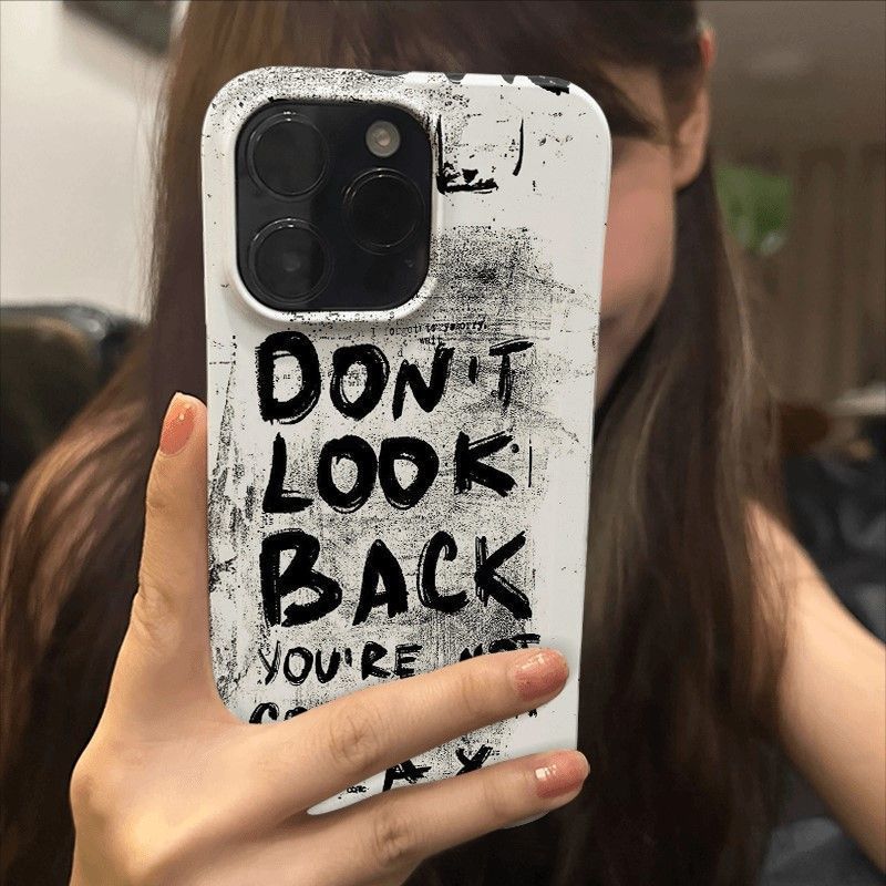Don’t Look Back iPhone Case – Hard Shell & Bold Look