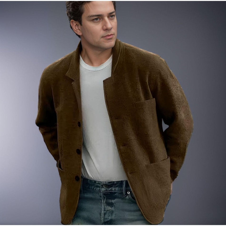 Men's Classic Solid Jacket | Spring-Autumn Casual Coat