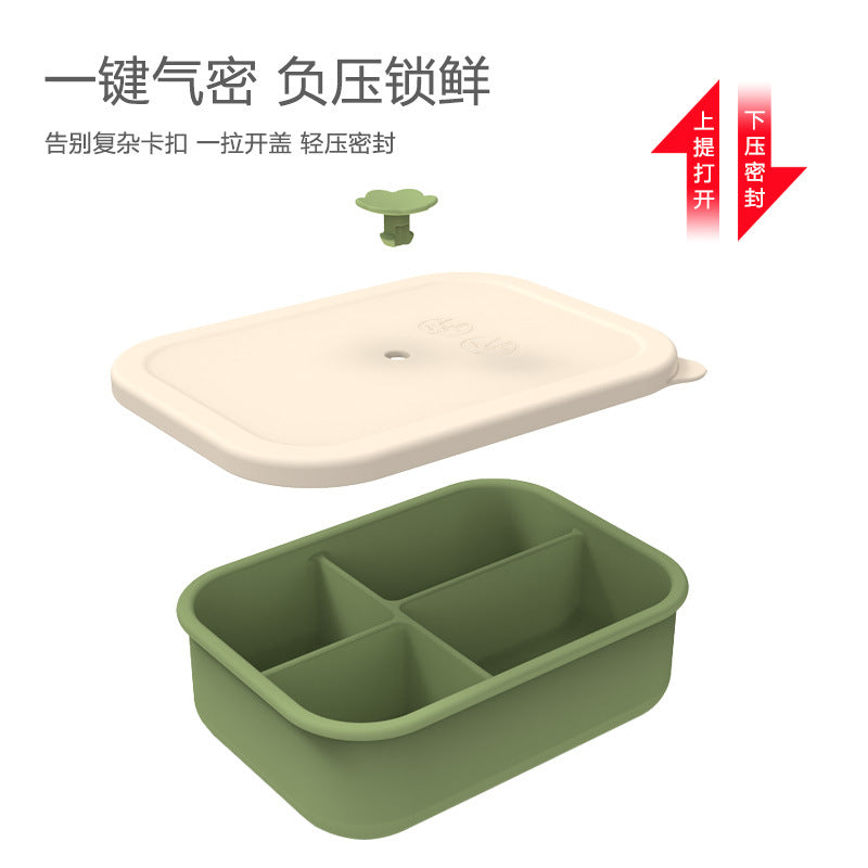 Silicone Microwave Lunch Box – Fresh-Keeping & Split
