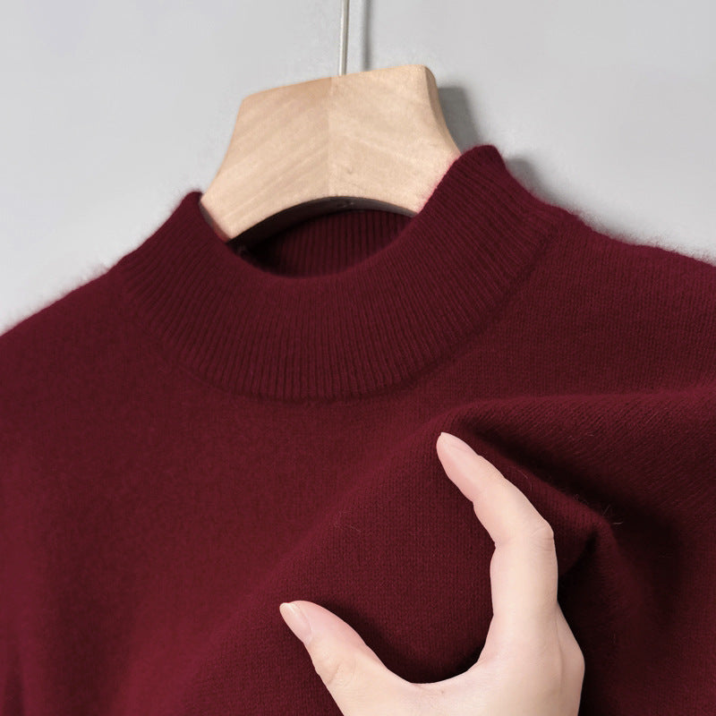 INSTOCK-Men's Half Turtleneck Knitwear Sweater  Thick Winter