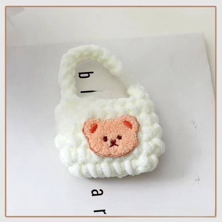 Bear Woven Bluetooth Earphone Bag Set
