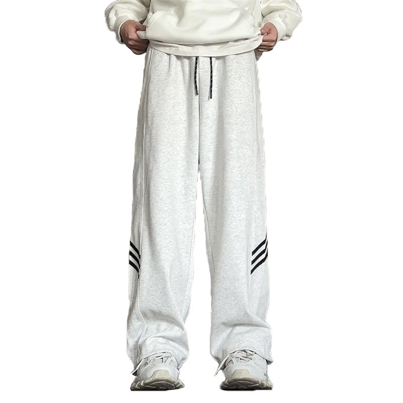 Men’s Fleece-Lined Sweatpants Thick Warm Winter Pants