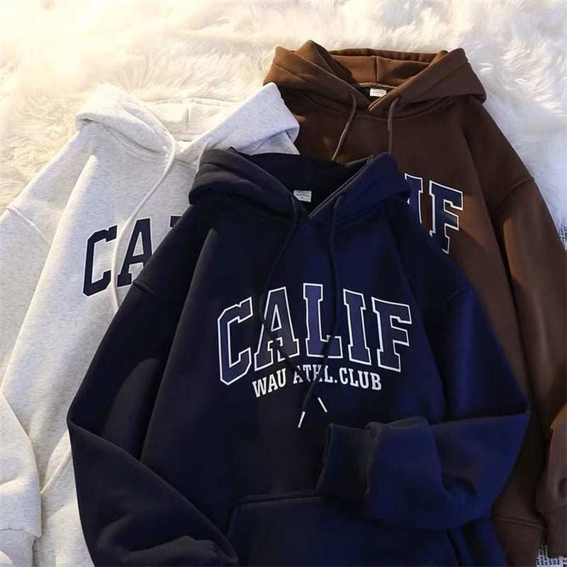 Men’s Velvet Hoodie | Autumn Winter Oversize Korean Style