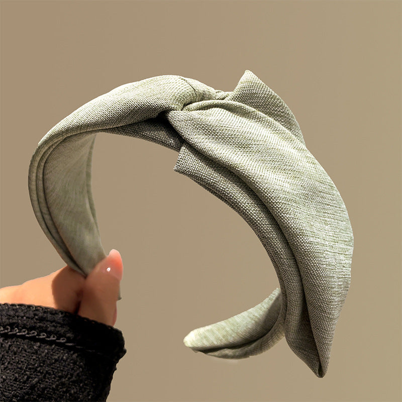 Retro Knitted Wide Headband – High Skull Top Hair Accessory