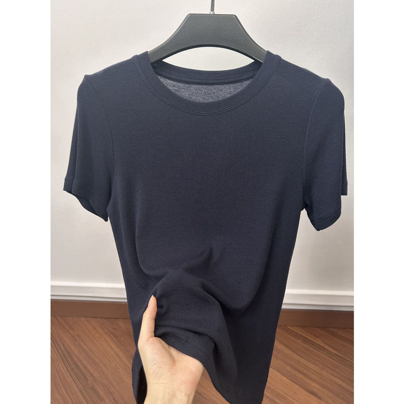 STOCK - Men's Solid Color Breathable Cotton Feel T-Shirt