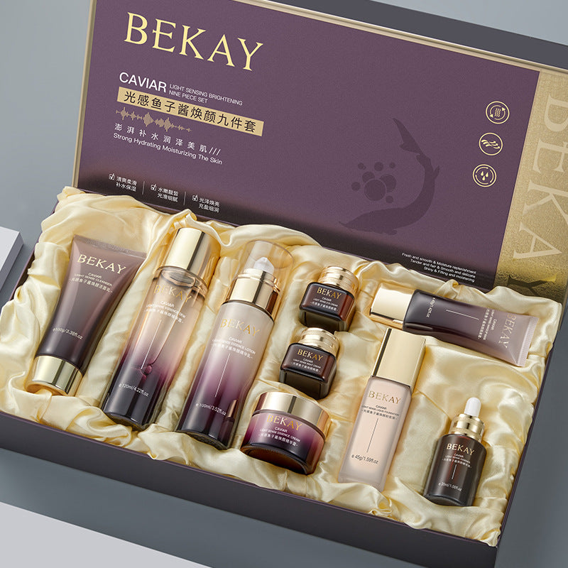 Bekay Caviar Rejuvenating 9-Piece Skin Care Set – Moisturizing &