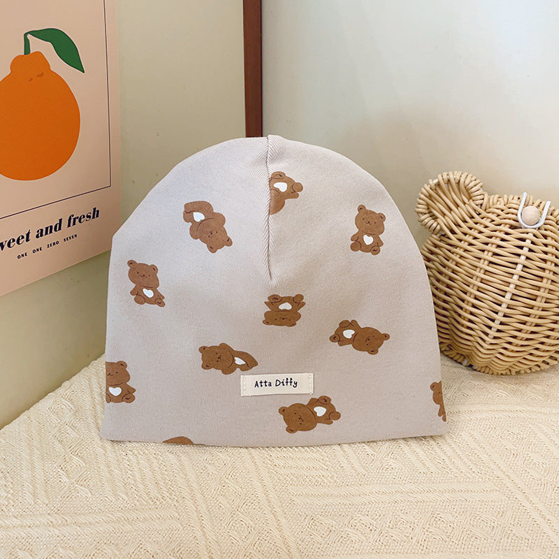Newborn Printed Pullover Hat – Cute Winter Baby Cap
