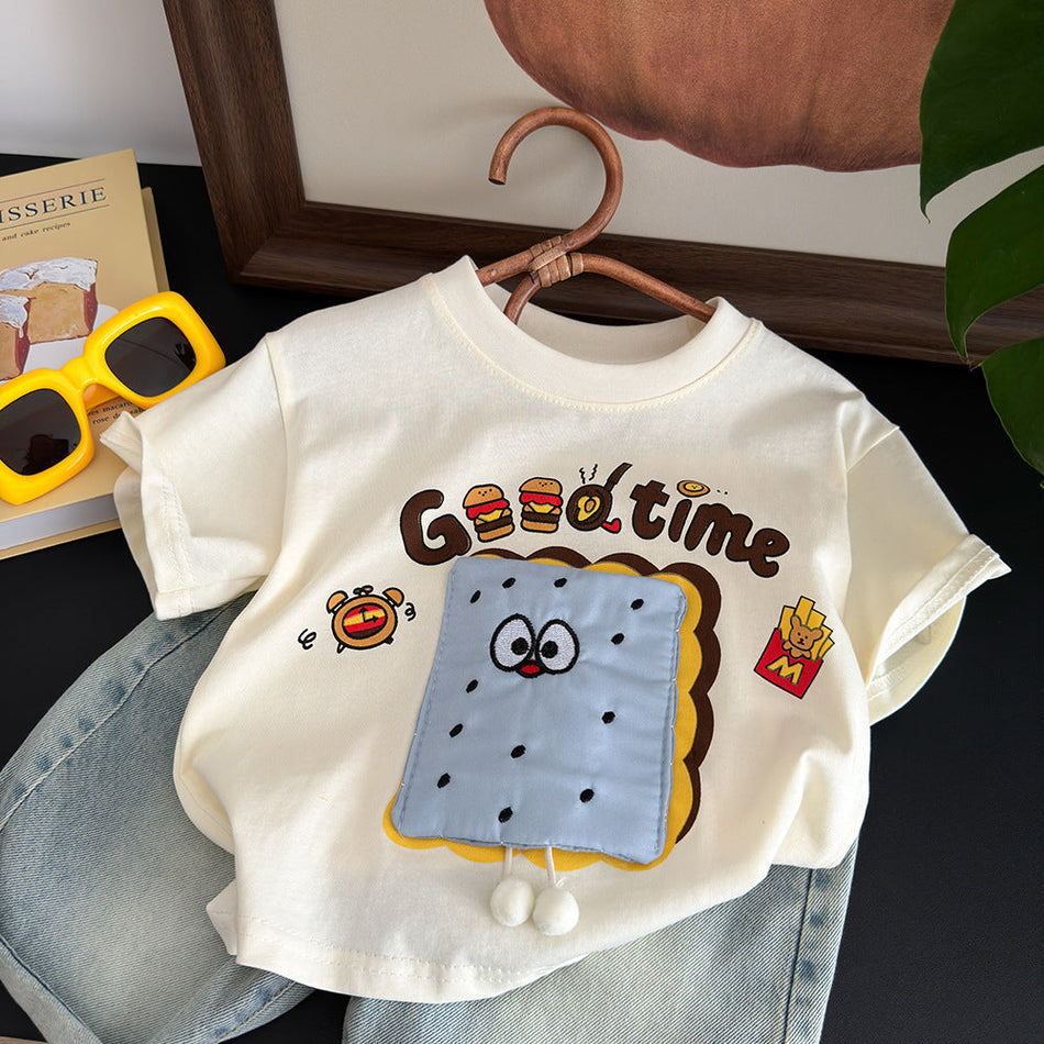 Kids’ Cartoon Cotton T-Shirt