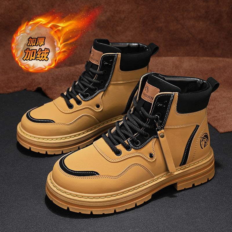 Men’s High-Top Cotton Martin Work Boots