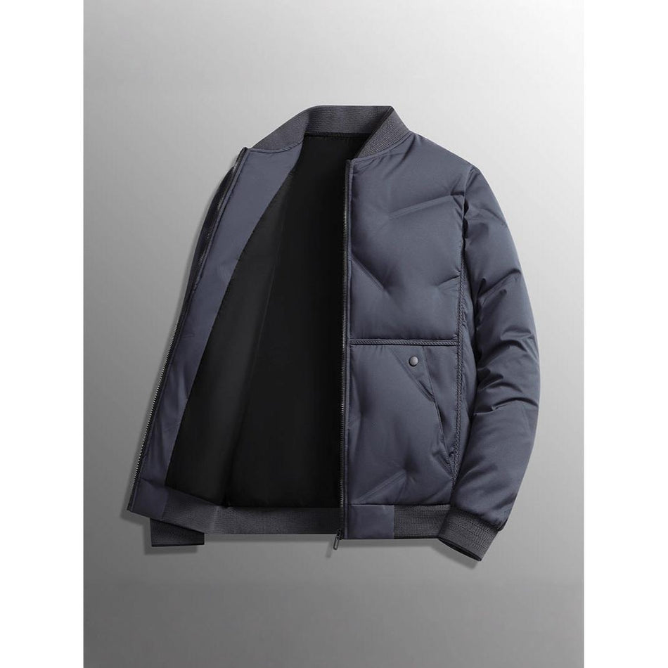 Men’s Light Luxury Cotton Baseball Collar Jacket