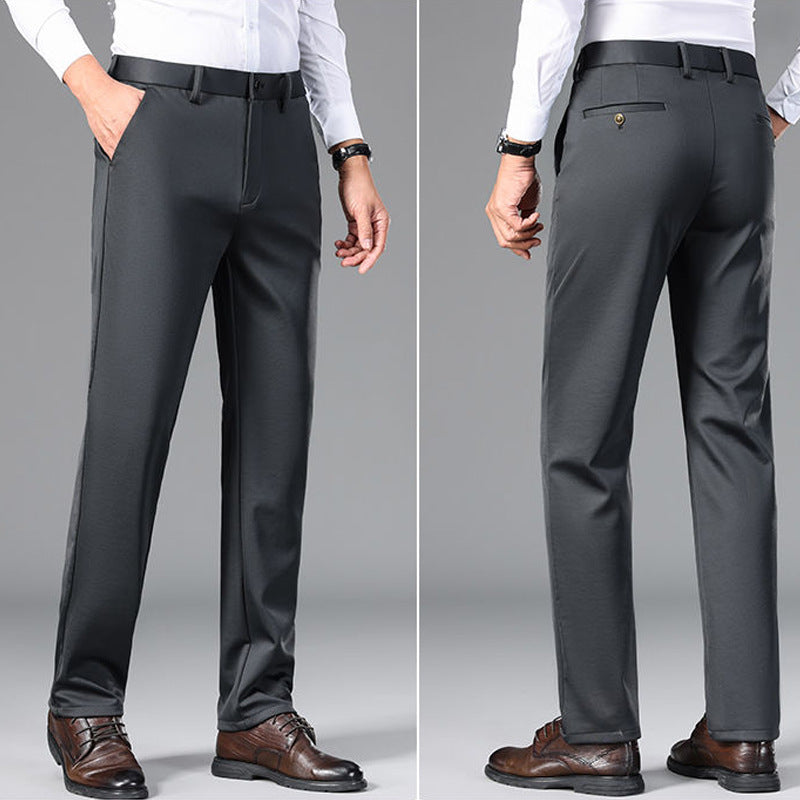 Men’s Casual Slim-Fit Stretch Pants – Autumn Business Work