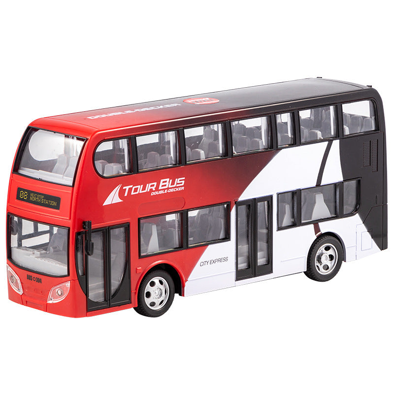 Large RC Electric Bus Toy with Lights for Kids