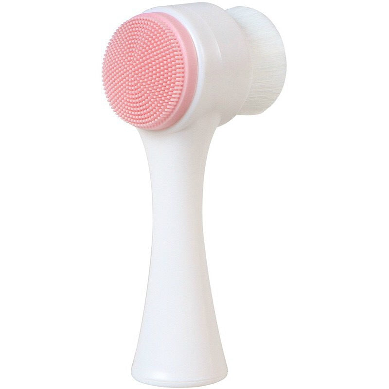 Double-Sided Facial Cleansing Brush – Soft Bristles Pore Cleanser