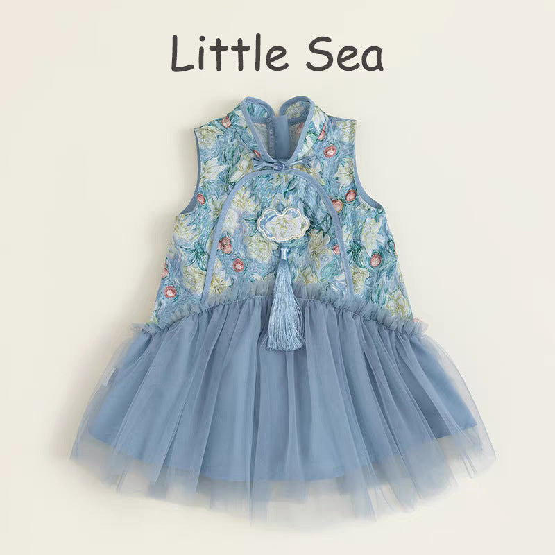 Girls Chinese Hanfu Mesh Princess Dress Summer – Summer Kids Fashion Nepal | Tudoholic