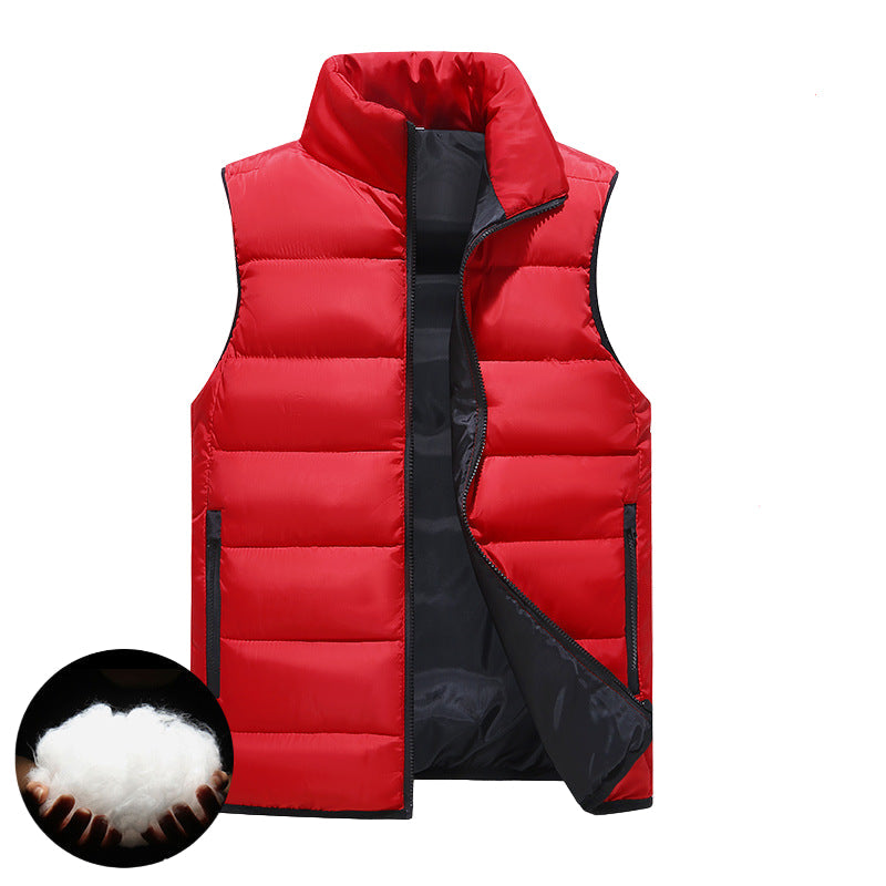 Men’s Down Cotton Vest Winter Telecom Workwear Custom Logo