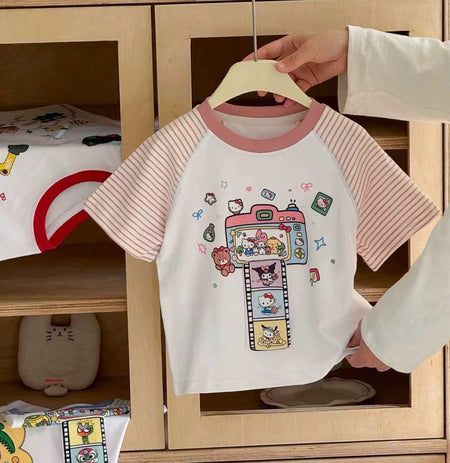 Girls Cartoon Print T-Shirt – Cute Summer Casual Wear – T-Shirts – Image 8