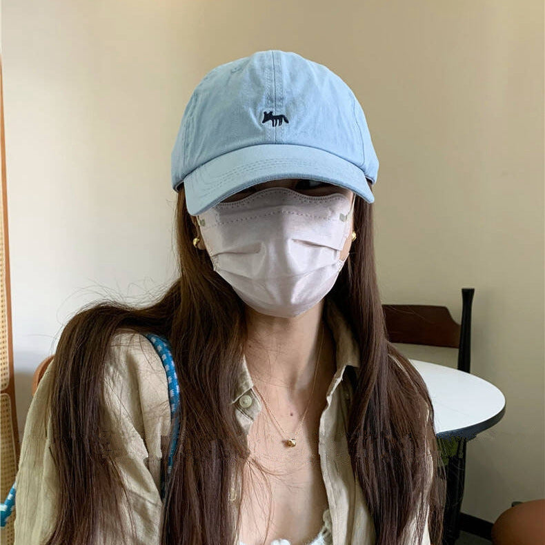 Small Fox Korean Baseball Cap – Travel-Ready Chic