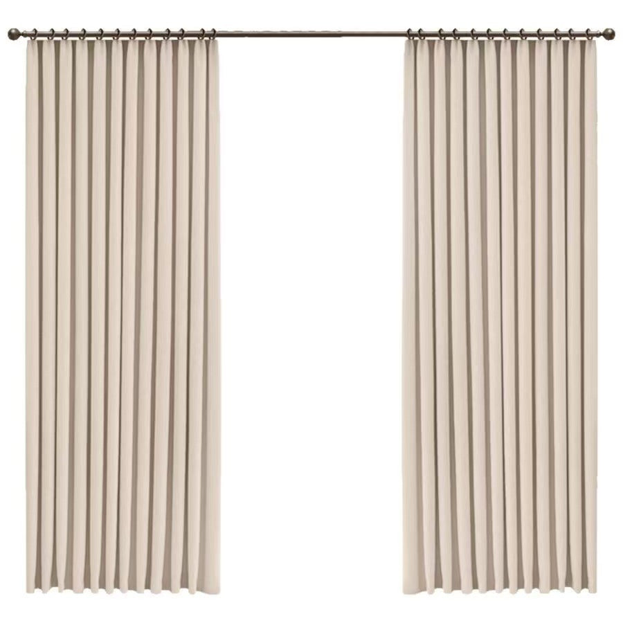 Double-Sided Chenille Curtains – Full Shading, High-End Cream