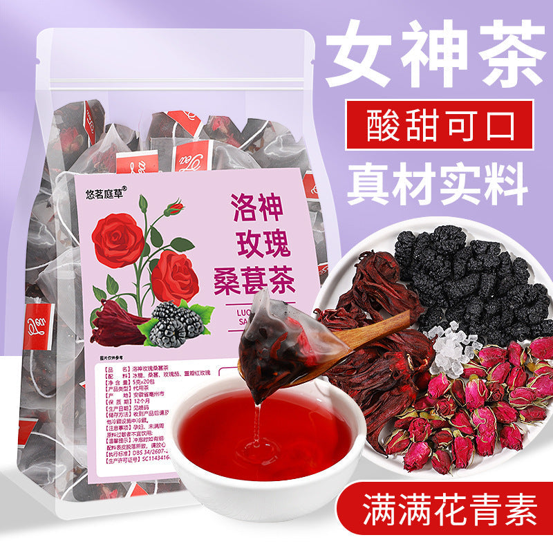 Mulberry Rose Roselle Fruit Tea