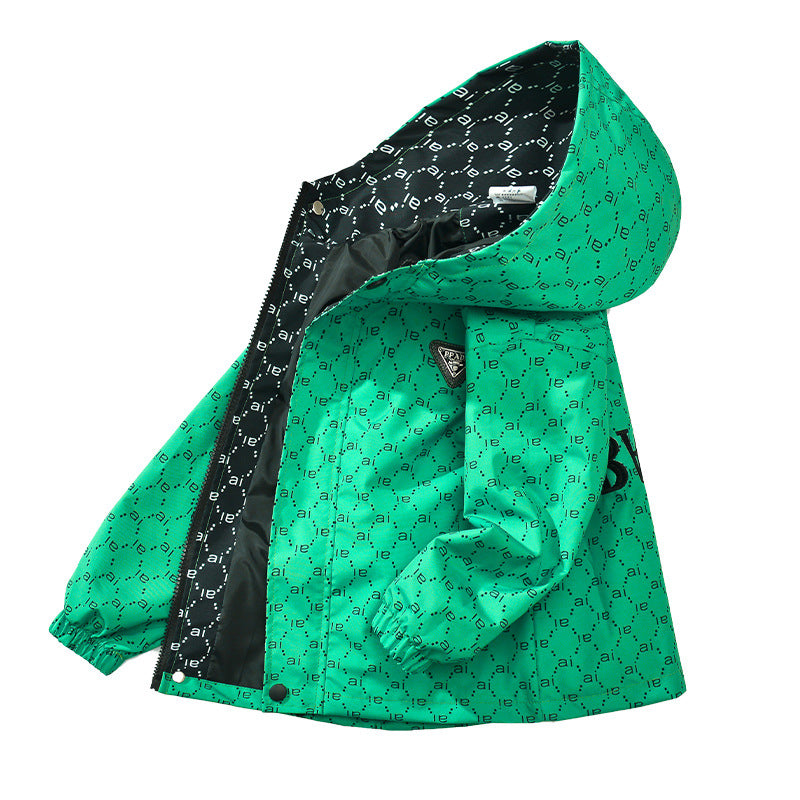 Boys Spring Autumn Korean Style Windbreaker Jacket