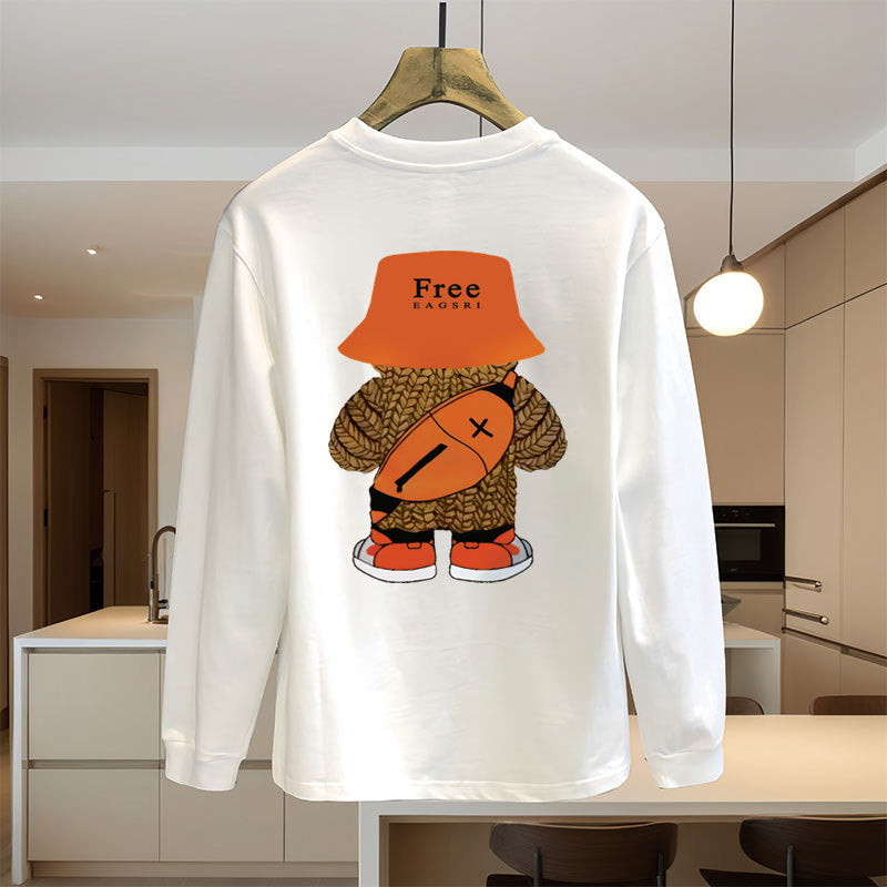 Men’s Cotton Long Sleeve Sweatshirt – Casual Everyday Top