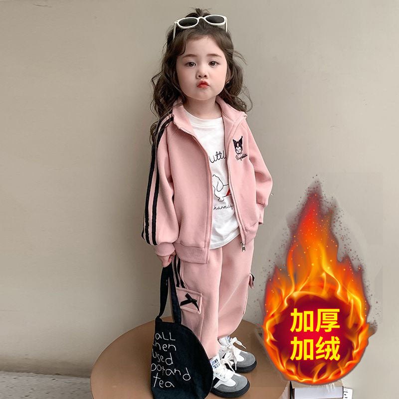 Girls Winter Cartoon Set – Toddler Cardigan Outfit – Outfit Sets – Image 6