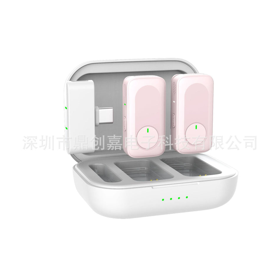 K16 Wireless Lavalier Mic – Dual Mic Set with Charging Case &