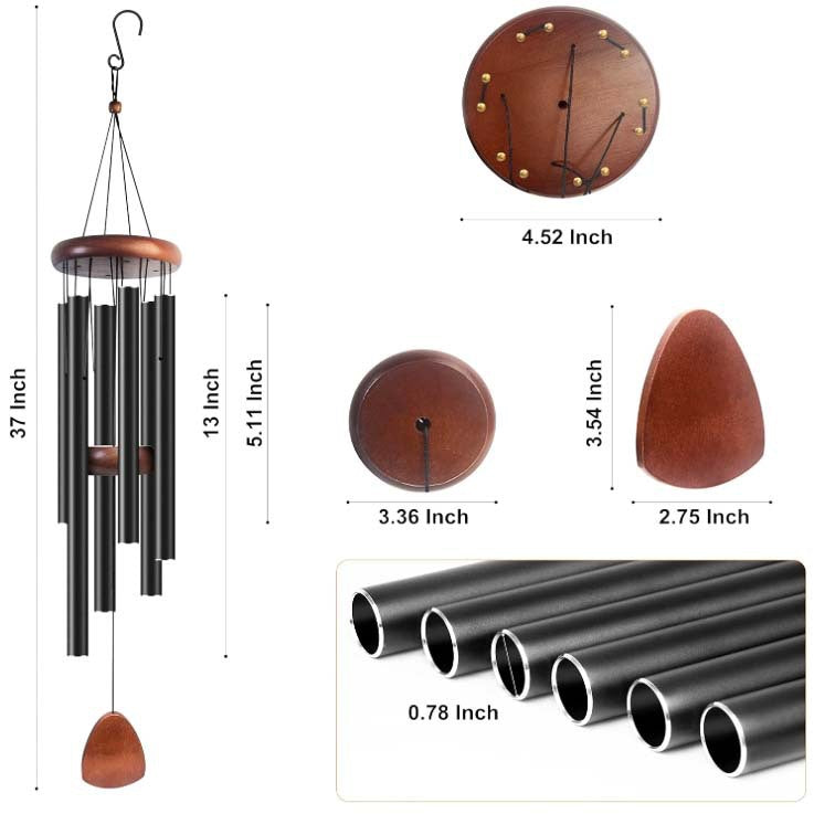 Classic Memorial Wind Chime with Aluminum Tubes