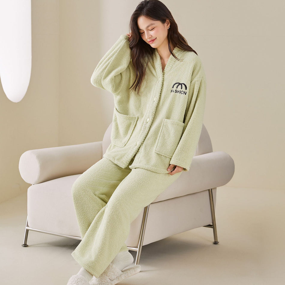 Coral Fleece Pajama Set