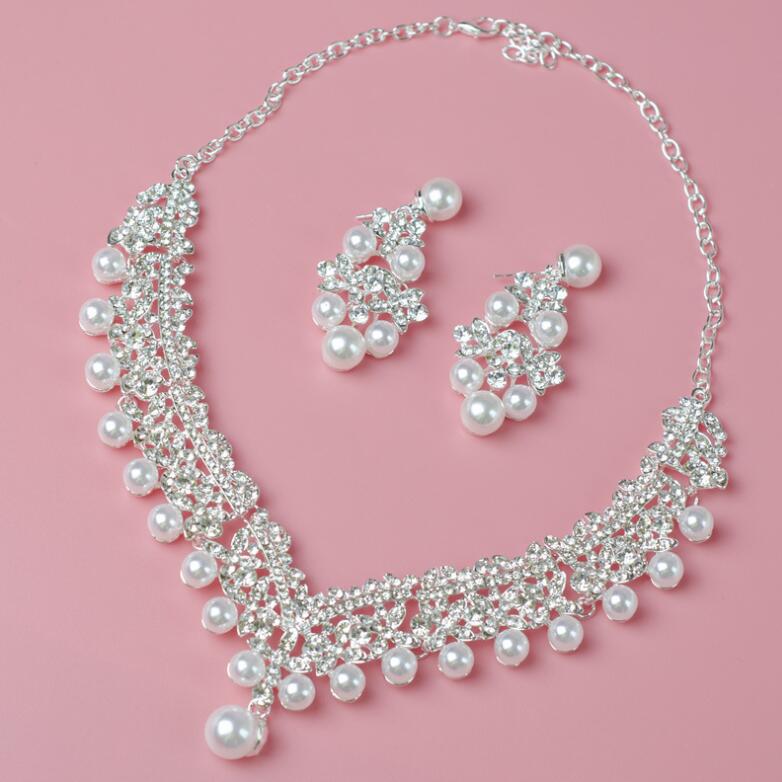 Bride Necklace & Earrings Two-Piece Set