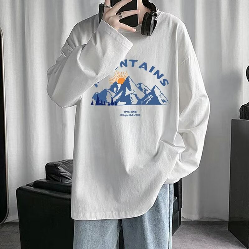 Hong Kong Style Long Sleeve T-Shirt – Loose Fit Look