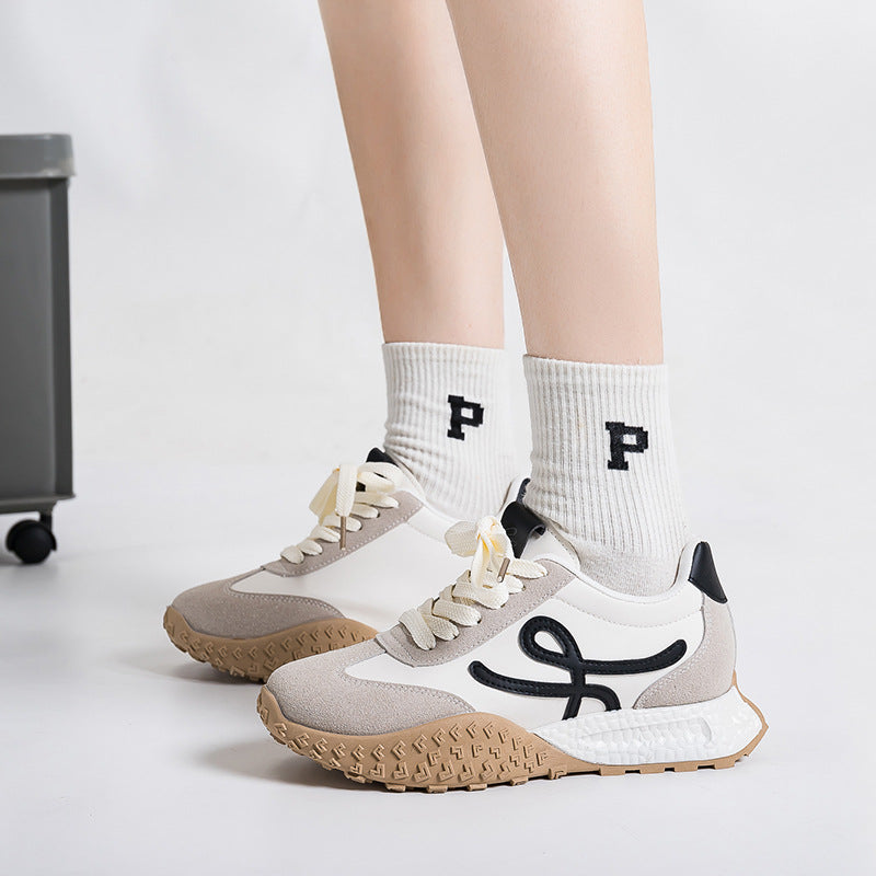 Korean Thick-Soled Dad Shoes for Women
