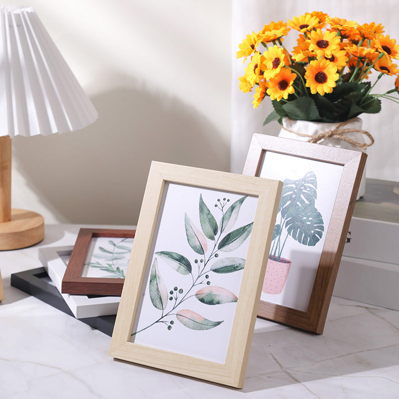 Creative Wooden Table Photo Frame – Simple & Modern